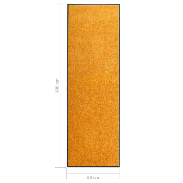 Orangene waschbare Fußmatte Chisnar 60x180cm