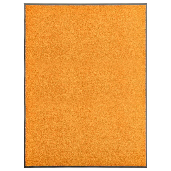 Orangene waschbare Fußmatte Chisnar 90x120cm
