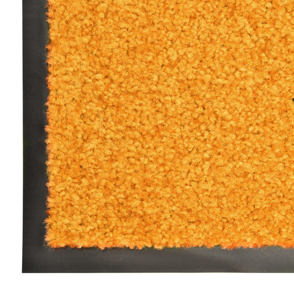 Orangene waschbare Fußmatte Chisnar 90x120cm