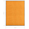 Orangene waschbare Fußmatte Chisnar 90x120cm