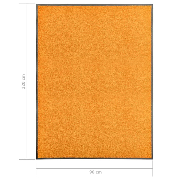 Orangene waschbare Fußmatte Chisnar 90x120cm