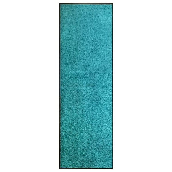 Sinivihreä ovimatto Chisnar 60x180cm (pestävä)