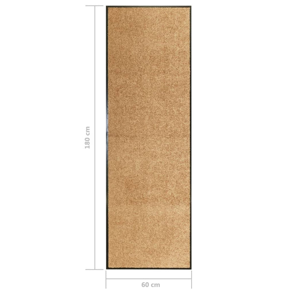 Creme Fußmatte waschbar Chisnar 60x180cm
