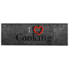 Abwaschbarer Küchenteppich Cooking Bigan 60x180cm