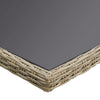 Brauner Gartentisch Blaze 200x100x74cm (Glas und Polyrattan)