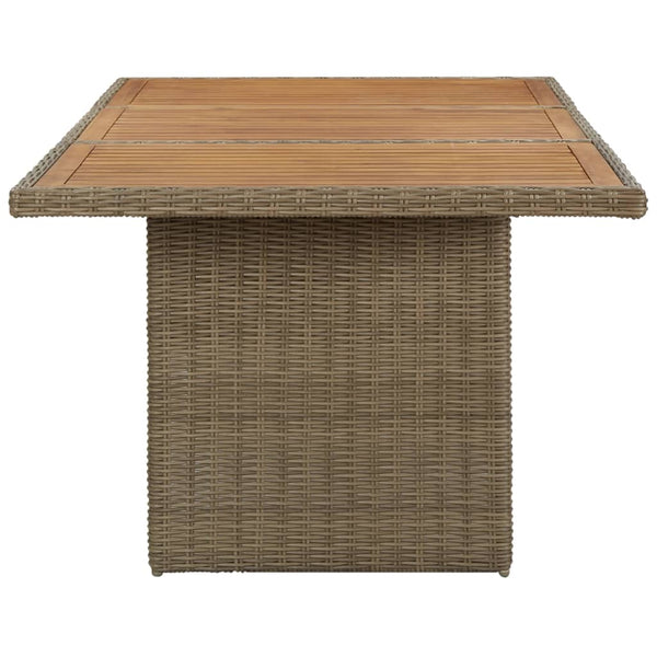 Brauner Gartentisch Blaze 200x100x74cm (Polyrattan)