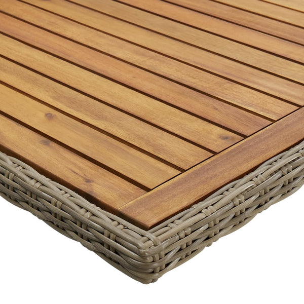 Brauner Gartentisch Blaze 200x100x74cm (Polyrattan)