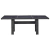 Schwarzer Gartentisch Blaze 200x100x74cm (Glas und Polyrattan)