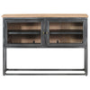 Graues Sideboard Lanz 100x30x70cm (Akazienholz)