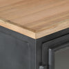 Graues Sideboard Lanz 100x30x70cm (Akazienholz)