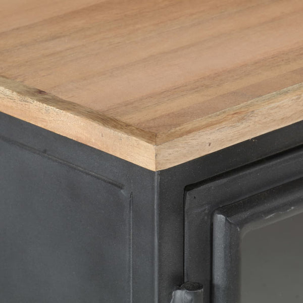 Graues Sideboard Lanz 100x30x70cm (Akazienholz)