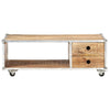 Couchtisch Iunie 89x59x33cm (Mangoholz roh)
