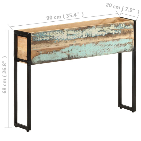 Blumenkasten Antonia 90x20x68cm (recyceltes Massivholz)