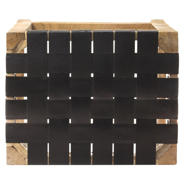 Schwarze Barhocker Sloboda 75cm (2 Stück Echtleder)