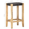 Schwarze Barhocker Sloboda 75cm (2 Stück Echtleder)