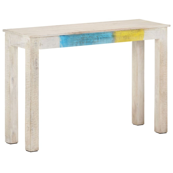 Weißer Konsolentisch Vantu 115x35x77cm (raues Mangoholz)