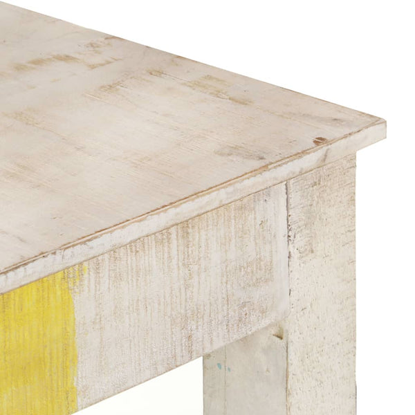 Weißer Konsolentisch Vantu 115x35x77cm (raues Mangoholz)