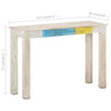 Weißer Konsolentisch Vantu 115x35x77cm (raues Mangoholz)