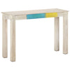Weißer Konsolentisch Vantu 115x35x77cm (raues Mangoholz)