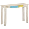 Weißer Konsolentisch Vantu 115x35x77cm (raues Mangoholz)