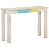 Weißer Konsolentisch Vantu 115x35x77cm (raues Mangoholz)