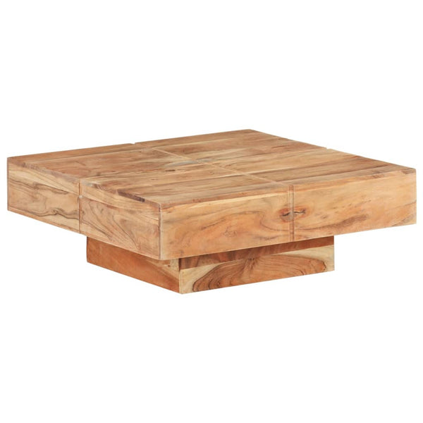 Couchtisch Darrell 80x80x28cm (Akazienholz)