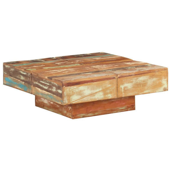 Couchtisch Darrell 80x80x28cm (Recyclingholz)