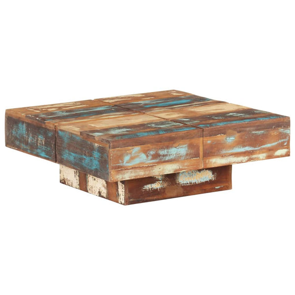 Couchtisch Darrell 80x80x28cm (Recyclingholz)