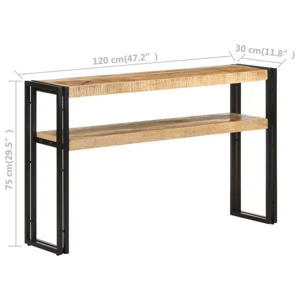 Konsolentisch Peles 120x30x75cm (rauhes Mangoholz)