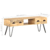 TV-Möbel Cucucici 120x35x45cm (Mangoholz)