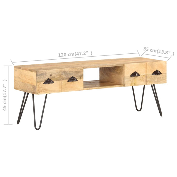 TV-Möbel Cucucici 120x35x45cm (Mangoholz)