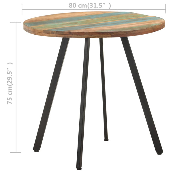 Esstisch Madalina 80cm (recyceltes Massivholz)