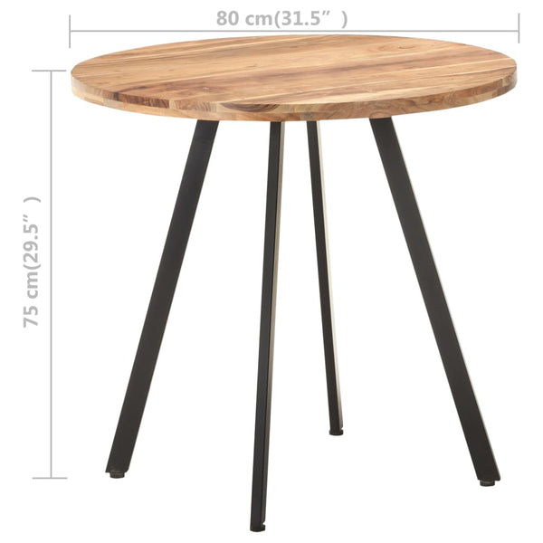Esstisch Madalina 80cm (Akazienholz)