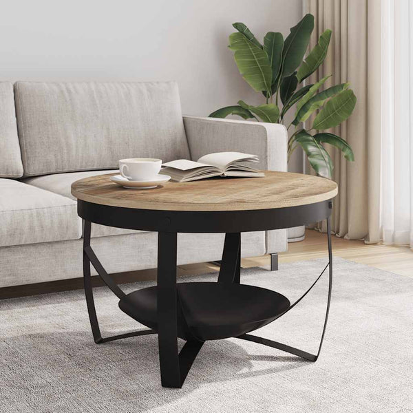 Couchtisch Minella Ø 68x43cm (Raues Mangoholz)