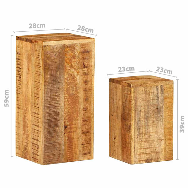 Blumenständer Iorgachis (2er-Set Mangoholz)