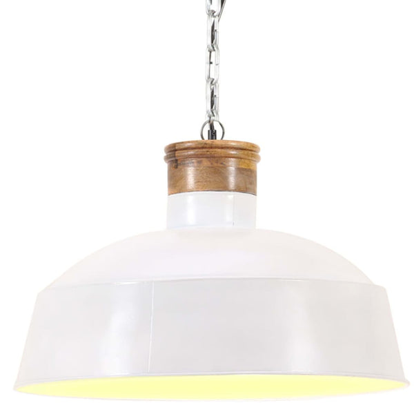 Valkoinen teollistyylinen riippuvalaisin Dragomirescu 58cm (e27)