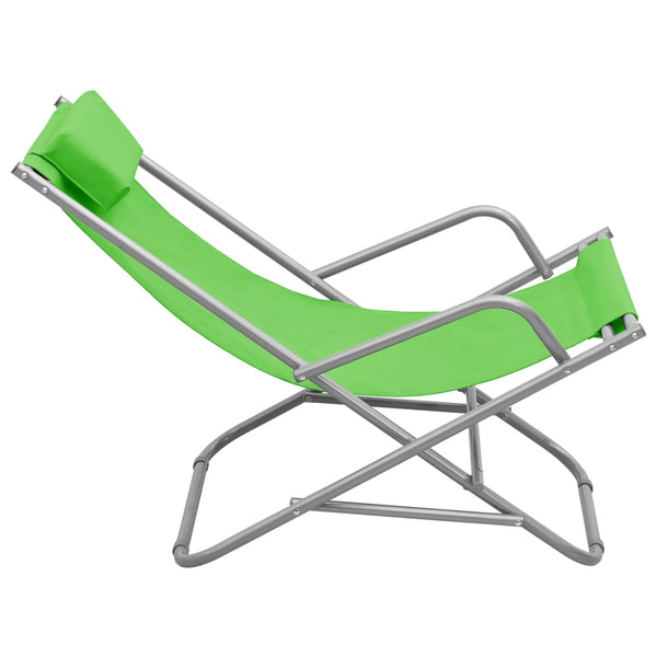 Grüner Schaukelstuhl Octave (2 Stück Stahl)
