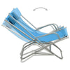 Blauer Schaukelstuhl Octave (2 Stück Stahl)