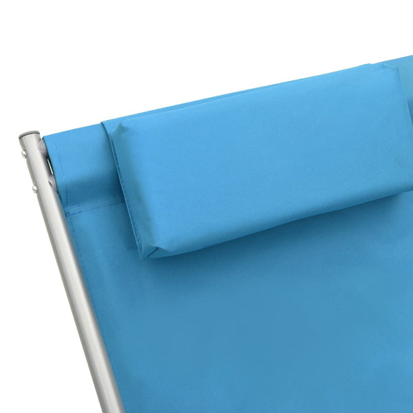Blauer Schaukelstuhl Octave (2 Stück Stahl)