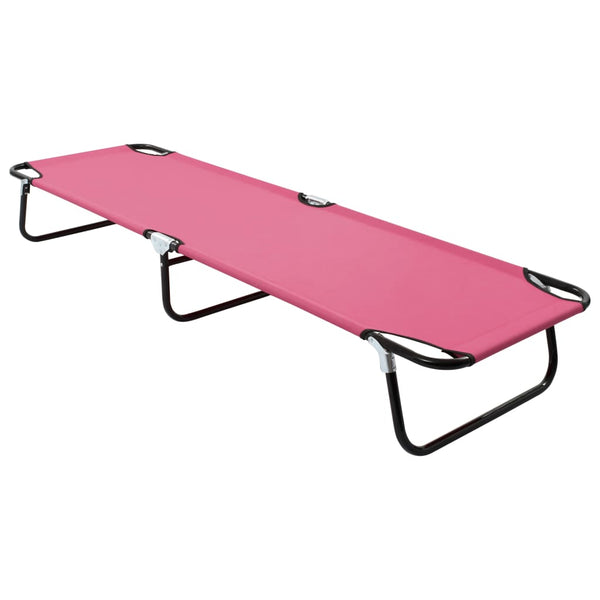 Pinkfarbener Klappsonnenliege Margarita (Stahl)