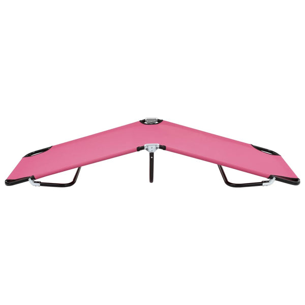 Pinkfarbener Klappsonnenliege Margarita (Stahl)