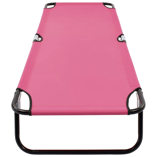 Pinkfarbener Klappsonnenliege Margarita (Stahl)
