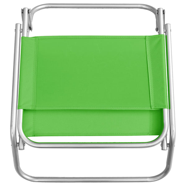 Grüne, klappbare Strandstühle Elfidiu (2er-Set)