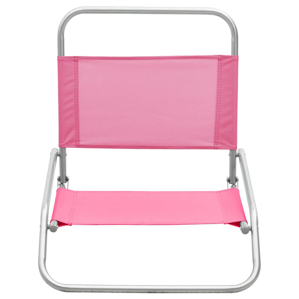 Pinkfarbene Klappstrandstühle Elfidiu (2 Stück)