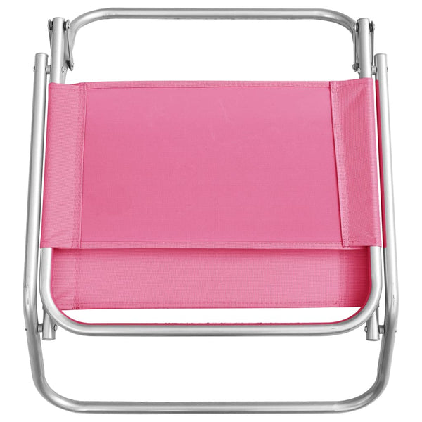 Pinkfarbene Klappstrandstühle Elfidiu (2 Stück)