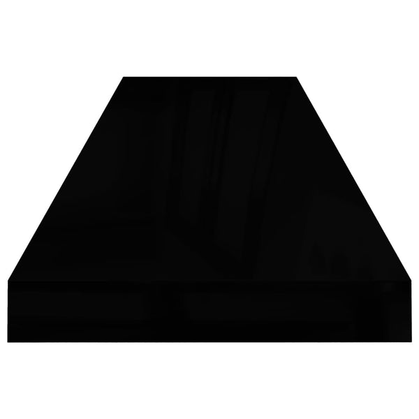 Wandregal Chan schwarz schwebend 90x23,5x3,8cm (MDF)