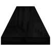 Wandregal Chan schwarz schwebend 120x23,5x3,8cm (MDF)