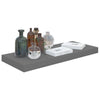 Graue schwebende Wandregale Chan 60x23,5x3,8cm (2 St. Hochglanz-MDF)