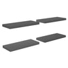 Schweberegal Chan 60x23,5x3,8cm, grau (4 Stk., hochglanz MDF)