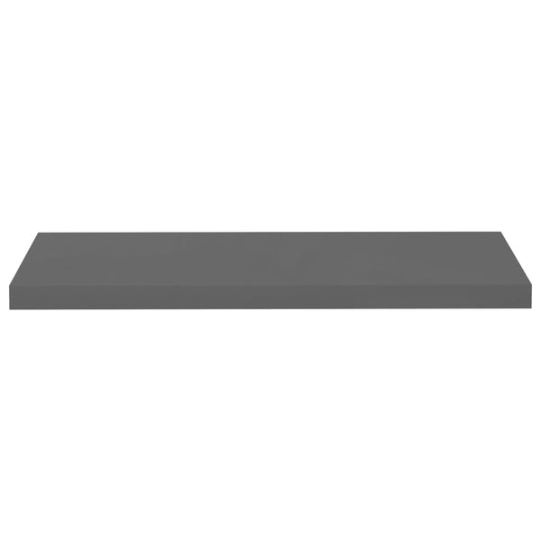 Schwebendes graues Wandregal Chan 80x23,5x3,8 cm (MDF)